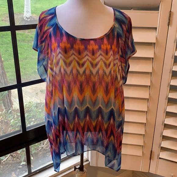 BCBGMaxAzria Cold Shoulder Blouse • Size M - Picture 1 of 7